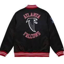 Apparel Mitchell & Ness Jackets & Outerwear-Heavyweight Satin Jacket Atlanta Falcons