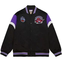 Apparel Mitchell & Ness Jackets & Outerwear-Heavyweight Satin Jacket Toronto Raptors