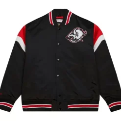 Apparel Mitchell & Ness Jackets & Outerwear-Heavyweight Satin Jacket Buffalo Sabres