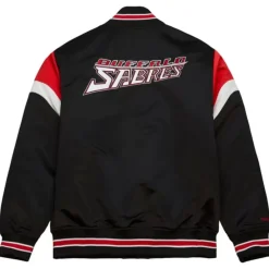 Apparel Mitchell & Ness Jackets & Outerwear-Heavyweight Satin Jacket Buffalo Sabres