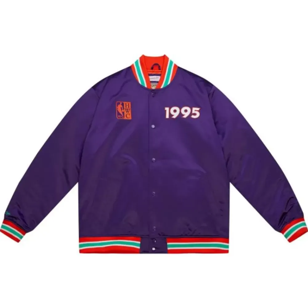 Apparel Mitchell & Ness Jackets & Outerwear-Heavyweight Satin Jacket Update All Star 1995