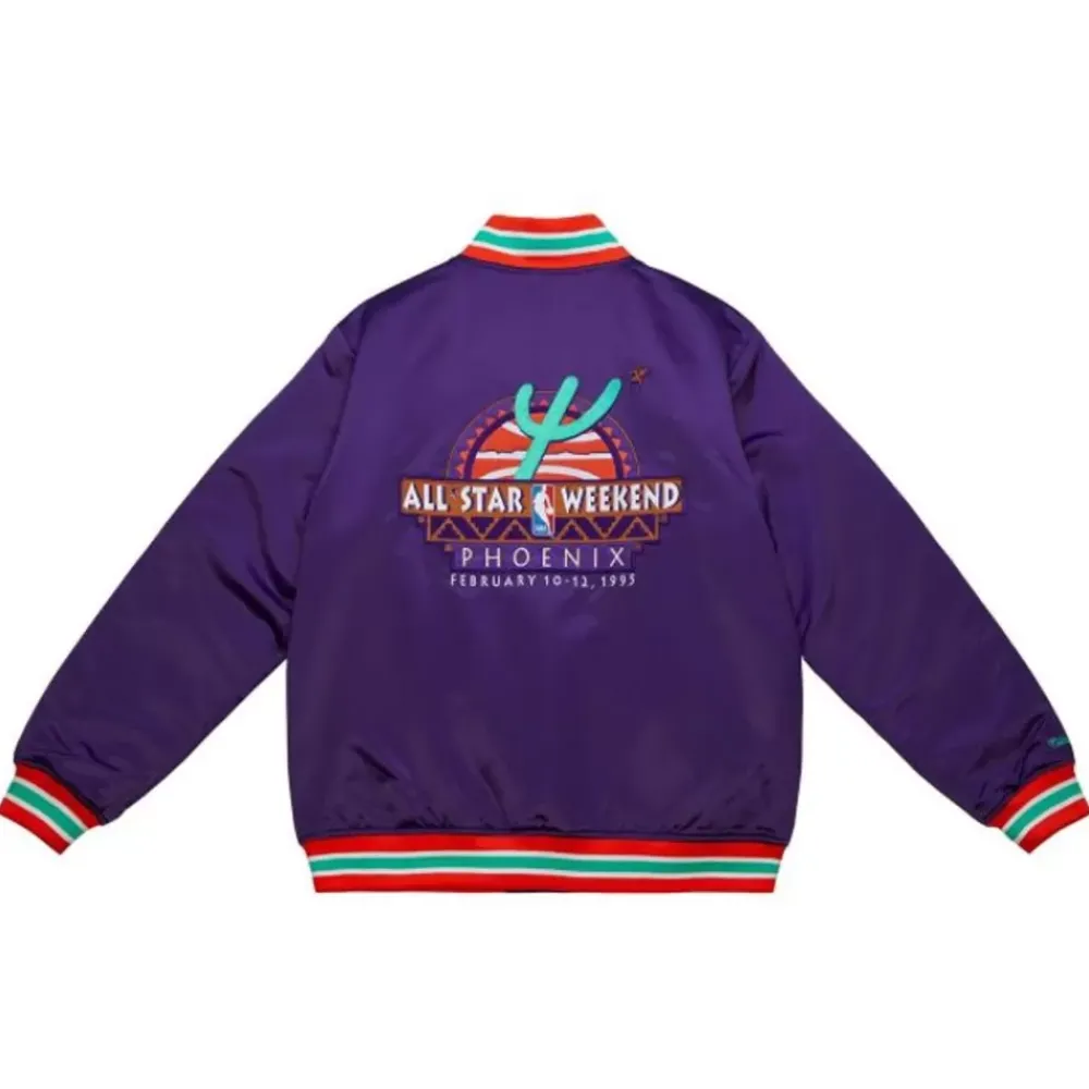 Apparel Mitchell & Ness Jackets & Outerwear-Heavyweight Satin Jacket Update All Star 1995