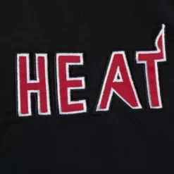 Apparel Mitchell & Ness Jackets & Outerwear-Heavyweight Satin Jacket Miami Heat