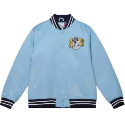 Apparel Mitchell & Ness Jackets & Outerwear-Heavyweight Satin Jacket University Of North Carolina