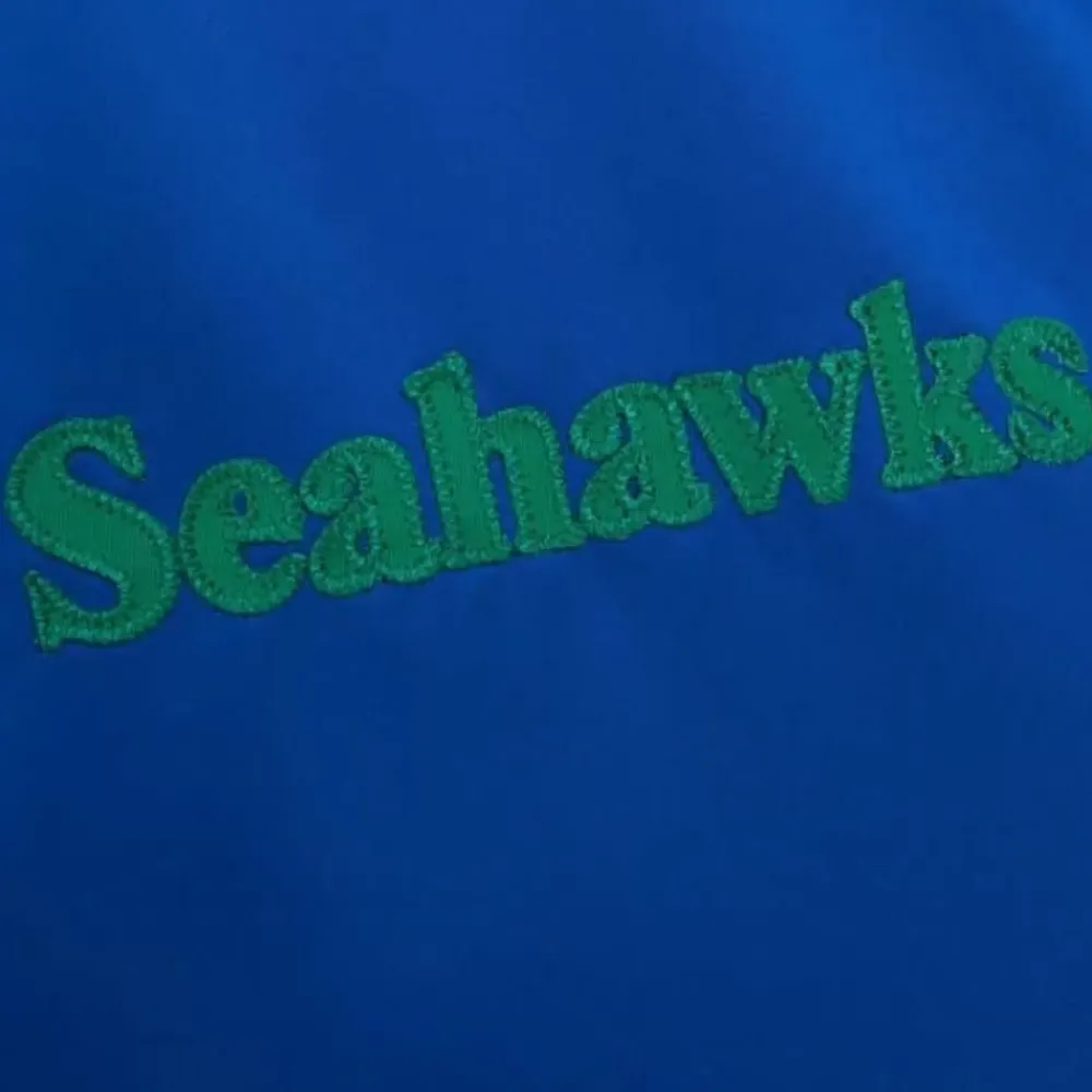 Apparel Mitchell & Ness Jackets & Outerwear-Heavyweight Satin Jacket Seattle Seahawks