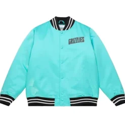 Apparel Mitchell & Ness Jackets & Outerwear-Heavyweight Satin Jacket Vancouver Grizzlies