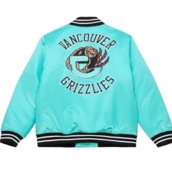 Apparel Mitchell & Ness Jackets & Outerwear-Heavyweight Satin Jacket Vancouver Grizzlies