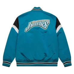 Apparel Mitchell & Ness Jackets & Outerwear-Heavyweight Satin Jacket Jacksonville Jaguars