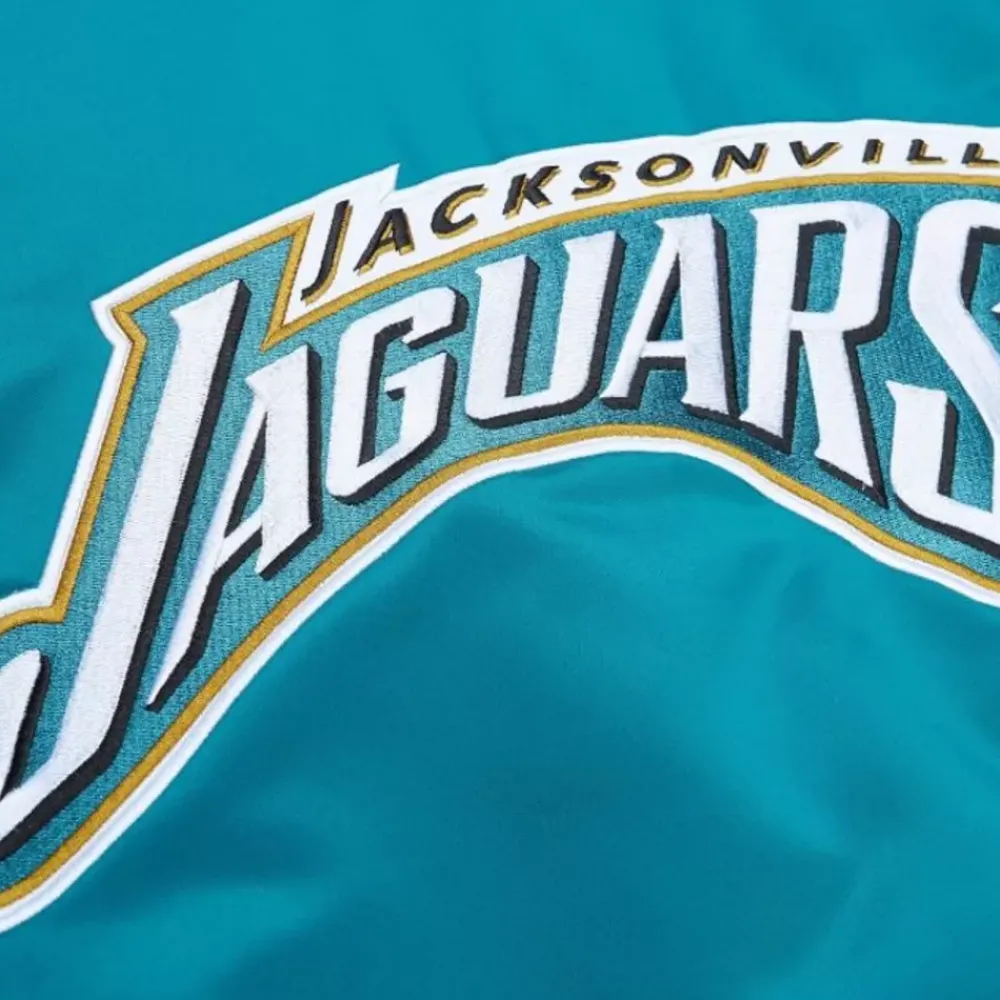 Apparel Mitchell & Ness Jackets & Outerwear-Heavyweight Satin Jacket Jacksonville Jaguars