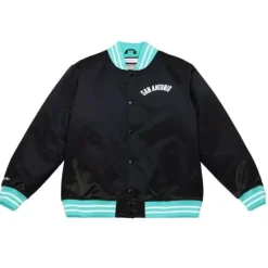 Apparel Mitchell & Ness Jackets & Outerwear-Heavyweight Satin Jacket San Antonio Spurs