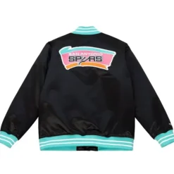 Apparel Mitchell & Ness Jackets & Outerwear-Heavyweight Satin Jacket San Antonio Spurs