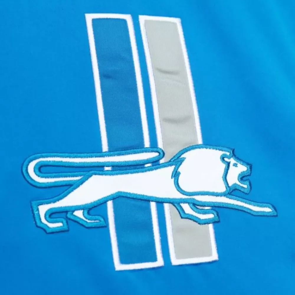 Apparel Mitchell & Ness Jackets & Outerwear-Heavyweight Satin Jacket Detroit Lions