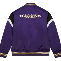 Apparel Mitchell & Ness Jackets & Outerwear-Heavyweight Satin Jacket Baltimore Ravens