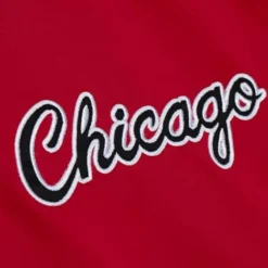 Apparel Mitchell & Ness Jackets & Outerwear-Heavyweight Satin Jacket Chicago Bulls