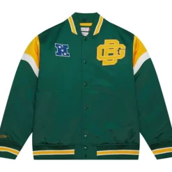 Apparel Mitchell & Ness Jackets & Outerwear-Heavyweight Satin Jacket Green Bay Packers