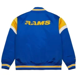 Apparel Mitchell & Ness Jackets & Outerwear-Heavyweight Satin Jacket Los Angeles Rams