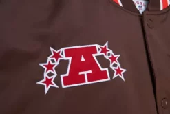 Apparel Mitchell & Ness Jackets & Outerwear-Heavyweight Satin Jacket Cleveland Browns