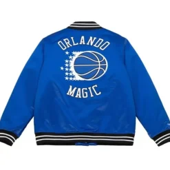 Apparel Mitchell & Ness Jackets & Outerwear-Heavyweight Satin Jacket Orlando Magic