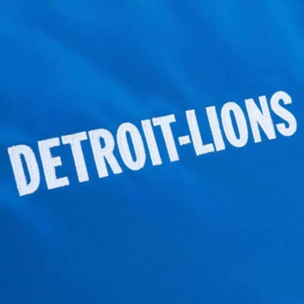 Apparel Mitchell & Ness Jackets & Outerwear-Heavyweight Satin Jacket Detroit Lions
