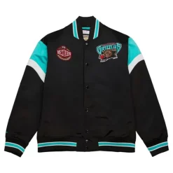 Apparel Mitchell & Ness Jackets & Outerwear-Heavyweight Satin Jacket Vancouver Grizzlies