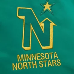 Apparel Mitchell & Ness Jackets & Outerwear-Heavyweight Satin Jacket Minnesota North Stars