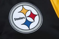 Apparel Mitchell & Ness Jackets & Outerwear-Heavyweight Satin Jacket Pittsburgh Steelers
