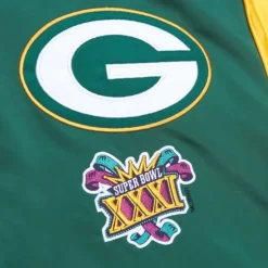 Apparel Mitchell & Ness Jackets & Outerwear-Heavyweight Satin Jacket Green Bay Packers