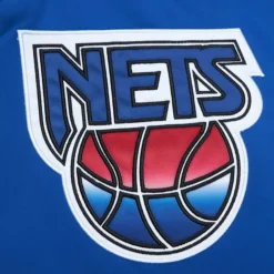 Apparel Mitchell & Ness Jackets & Outerwear-Heavyweight Satin Jacket New Jersey Nets