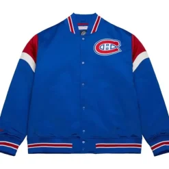 Apparel Mitchell & Ness Jackets & Outerwear-Heavyweight Satin Jacket Montreal Canadiens