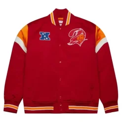 Apparel Mitchell & Ness Jackets & Outerwear-Heavyweight Satin Jacket Tampa Bay Buccaneers