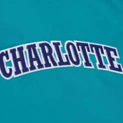 Apparel Mitchell & Ness Jackets & Outerwear-Heavyweight Satin Jacket Charlotte Hornets