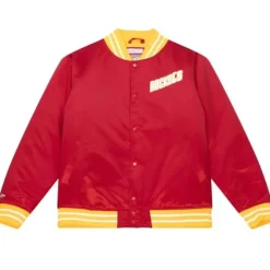 Apparel Mitchell & Ness Jackets & Outerwear-Heavyweight Satin Jacket Houston Rockets