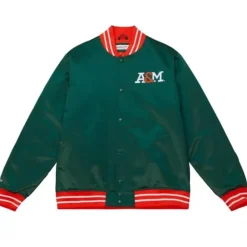 Apparel Mitchell & Ness Jackets & Outerwear-Heavyweight Satin Jacket Florida A&M University