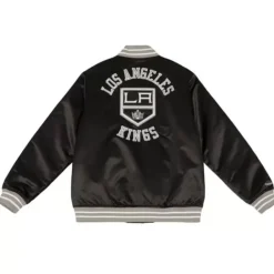 Apparel Mitchell & Ness Jackets & Outerwear-Heavyweight Satin Jacket Update Los Angeles Kings