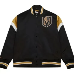 Apparel Mitchell & Ness Jackets & Outerwear-Heavyweight Satin Jacket Vegas Golden Knights