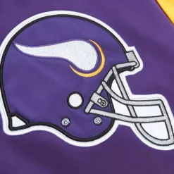 Apparel Mitchell & Ness Jackets & Outerwear-Heavyweight Satin Jacket Minnesota Vikings