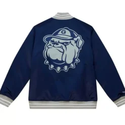 Apparel Mitchell & Ness Jackets & Outerwear-Heavyweight Satin Jacket Georgetown University