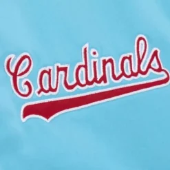 Apparel Mitchell & Ness Jackets & Outerwear-Heavyweight Satin Jacket St. Louis Cardinals