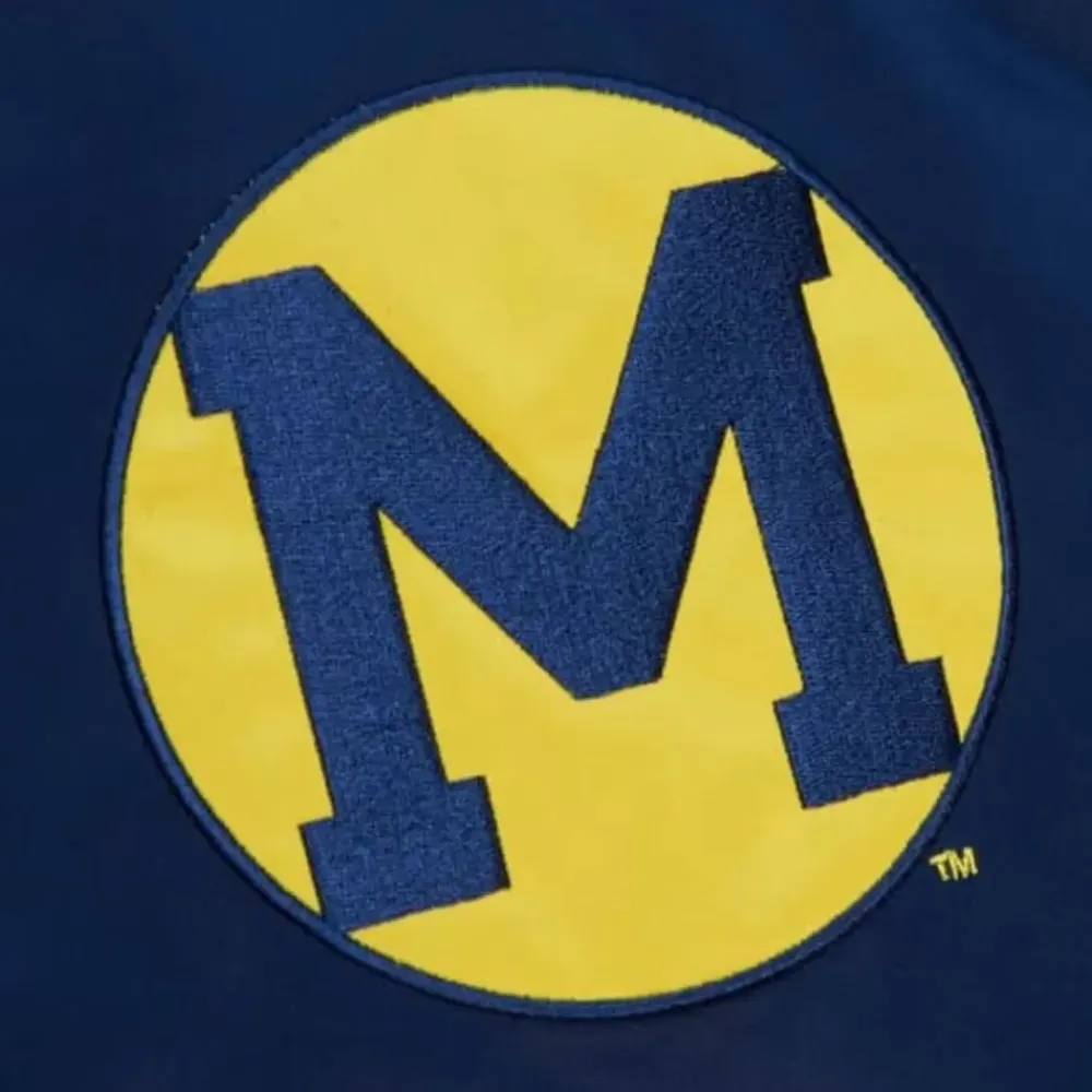 Apparel Mitchell & Ness Jackets & Outerwear-Heavyweight Satin Jacket University Of Michigan