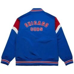 Apparel Mitchell & Ness Jackets & Outerwear-Heavyweight Satin Jacket Chicago Cubs