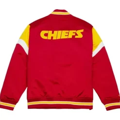 Apparel Mitchell & Ness Jackets & Outerwear-Heavyweight Satin Jacket Kansas City Chiefs
