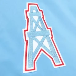 Apparel Mitchell & Ness Jackets & Outerwear-Heavyweight Satin Jacket Houston Oilers