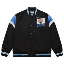 Apparel Mitchell & Ness Jackets & Outerwear-Heavyweight Satin Jacket Cleveland Cavaliers