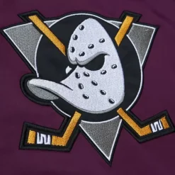 Apparel Mitchell & Ness Jackets & Outerwear-Heavyweight Satin Jacket Anaheim Ducks