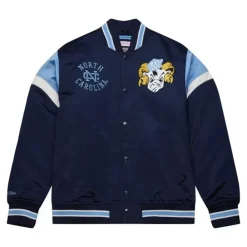 Apparel Mitchell & Ness Jackets & Outerwear-Heavyweight Satin Jacket University Of North Carolina