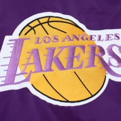 Apparel Mitchell & Ness Jackets & Outerwear-Heavyweight Satin Jacket Los Angeles Lakers