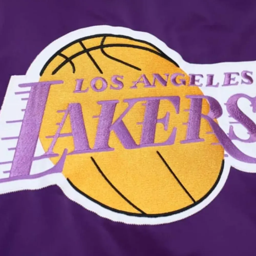 Apparel Mitchell & Ness Jackets & Outerwear-Heavyweight Satin Jacket Los Angeles Lakers