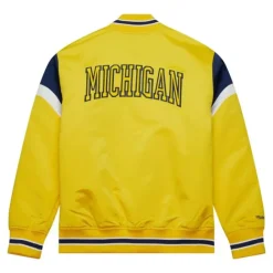 Apparel Mitchell & Ness Jackets & Outerwear-Heavyweight Satin Jacket University Of Michigan