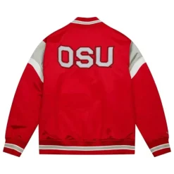 Apparel Mitchell & Ness Jackets & Outerwear-Heavyweight Satin Jacket Ohio State