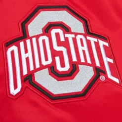 Apparel Mitchell & Ness Jackets & Outerwear-Heavyweight Satin Jacket Ohio State